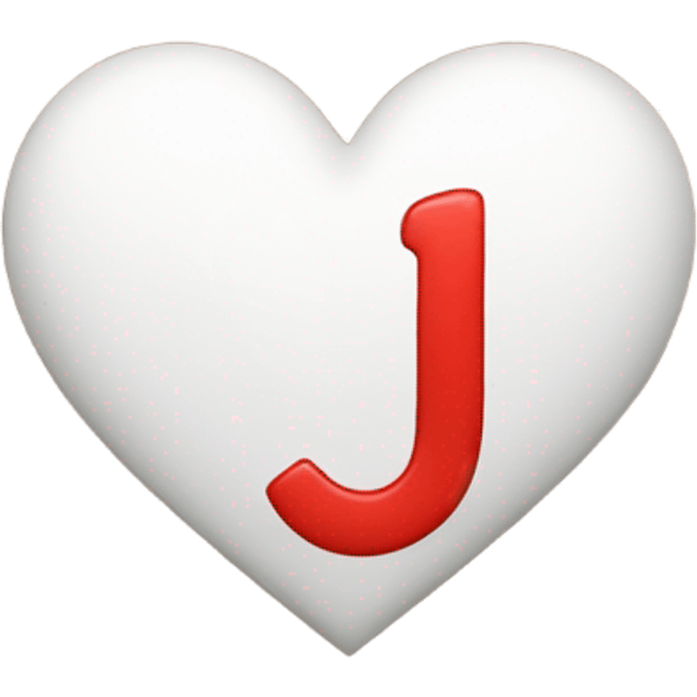 heart with letter J in the middle emoji