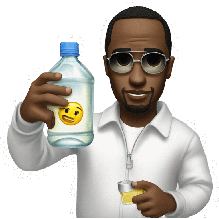 P-Diddy hold baby oil emoji