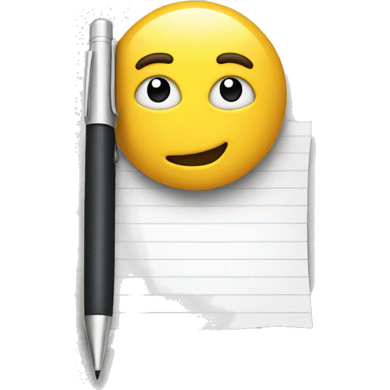 Wait list with pen emoji