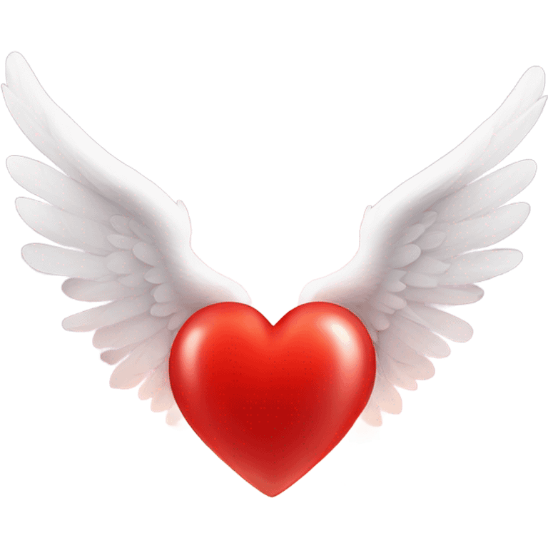 Red Heart with wings emoji