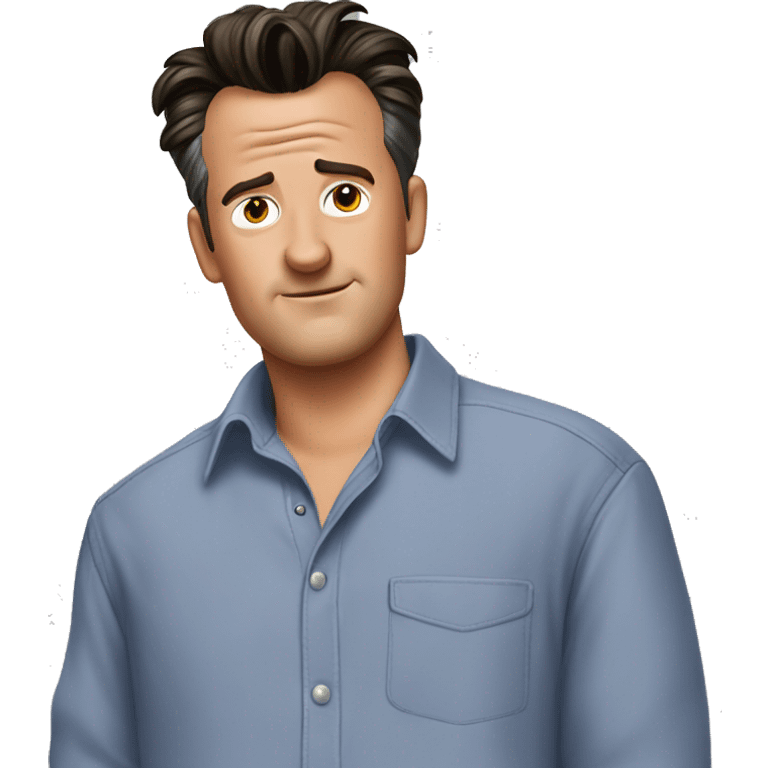 Chandler Bing in a shirt emoji