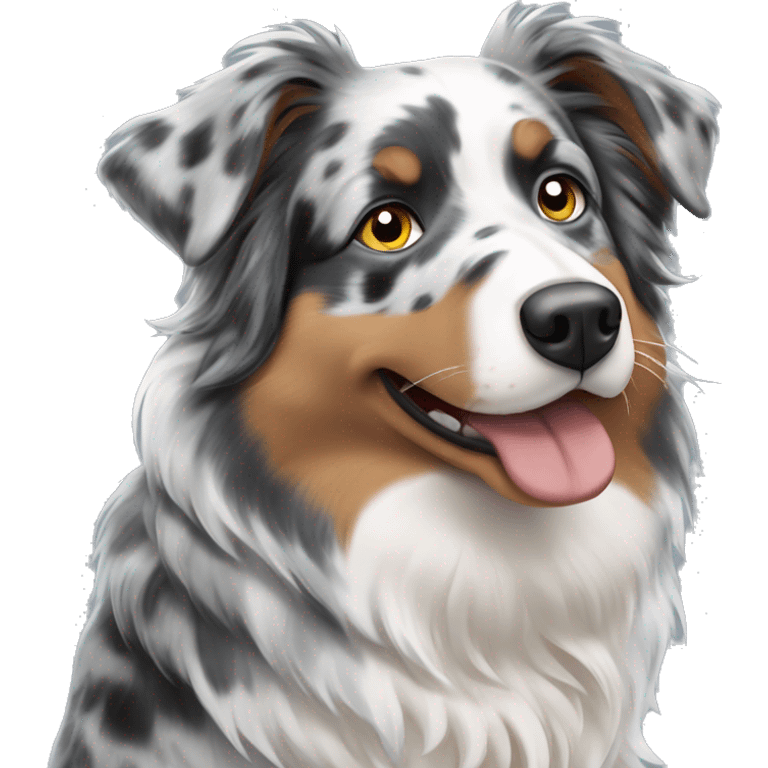 Blue Merle Australian Shepherd emoji