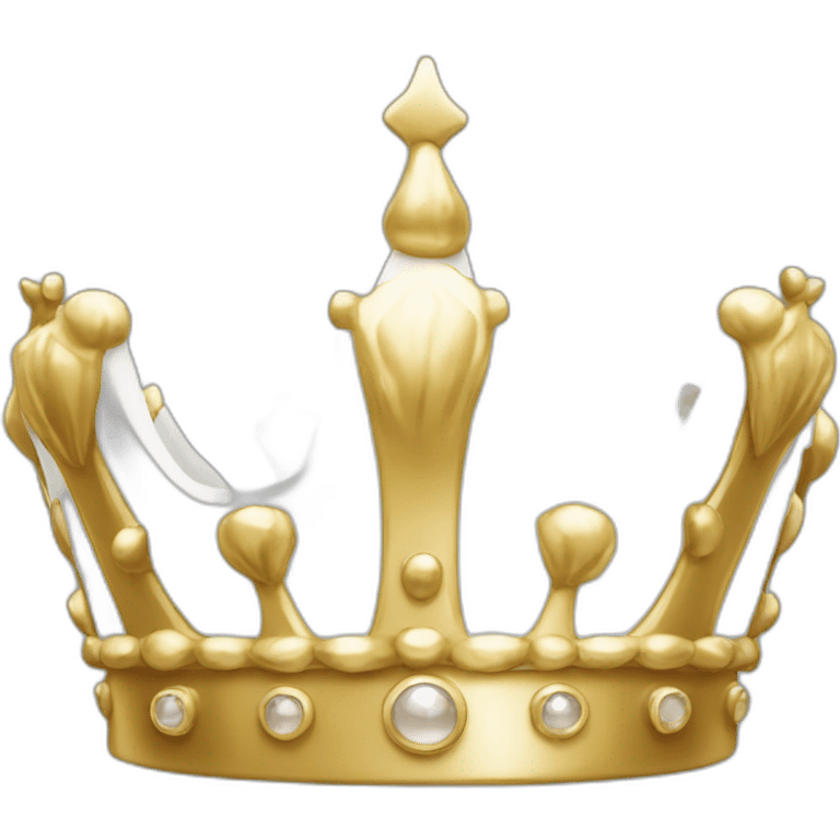 White gold crown  emoji