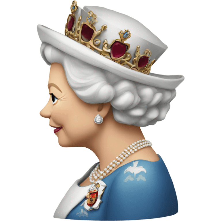 queen elizabeth side profile emoji