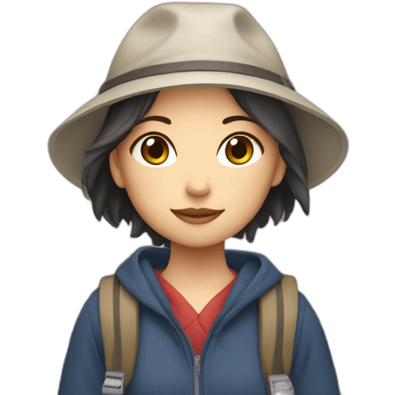 girl traveling in japan emoji