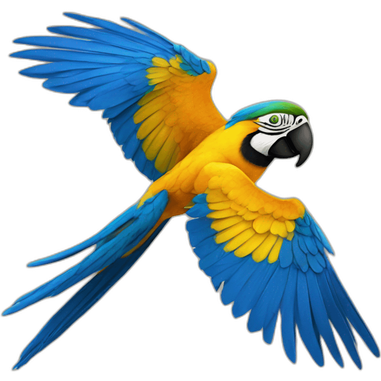 Blue And Gold Macaw Flying emoji