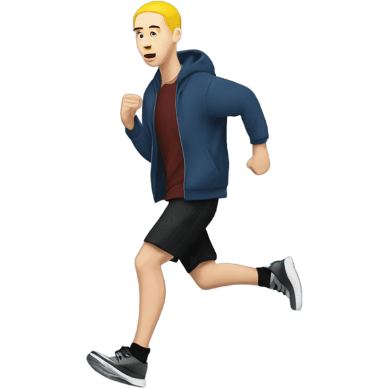 Eminem running at 8mile emoji