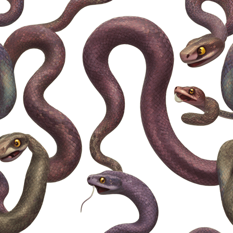 Snake with five heads emoji