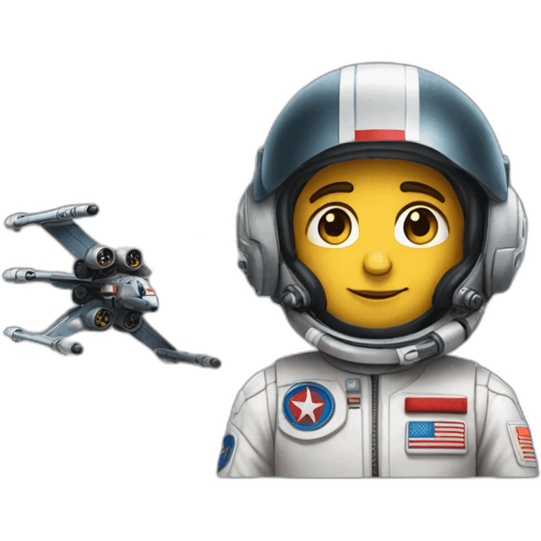 un xwing piloter par macron emoji