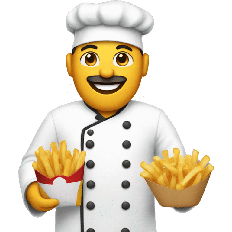 chef holding fries emoji