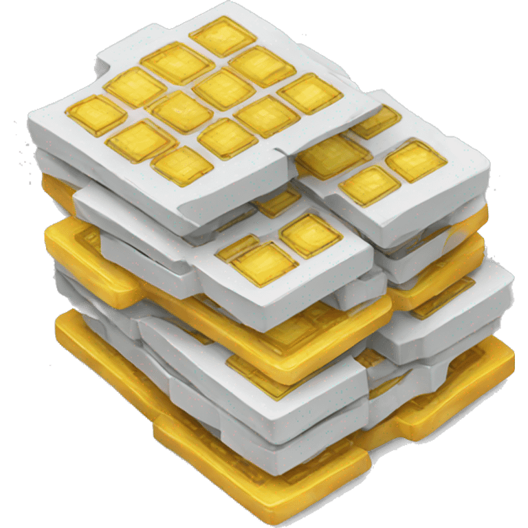 digital chips stacked emoji