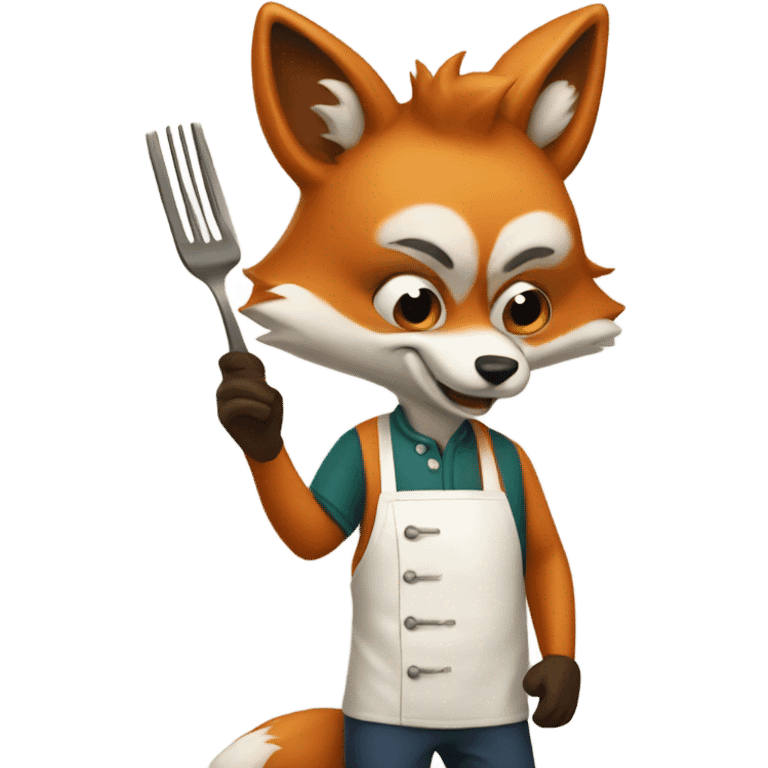 a fox cookin emoji