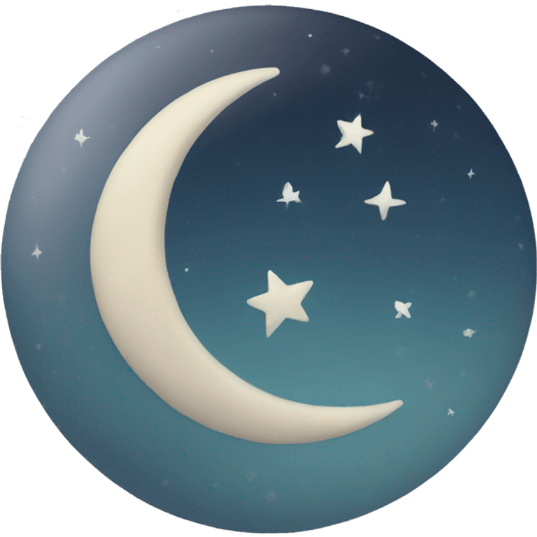 Moon with letter SR emoji