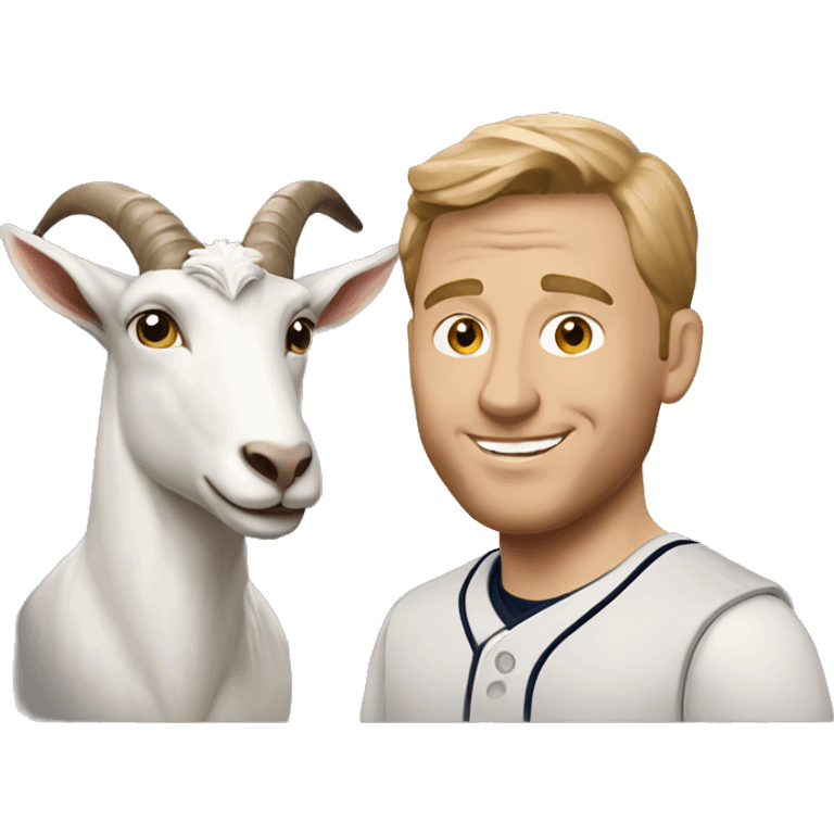 White man with goat-teak New York Yankees  emoji