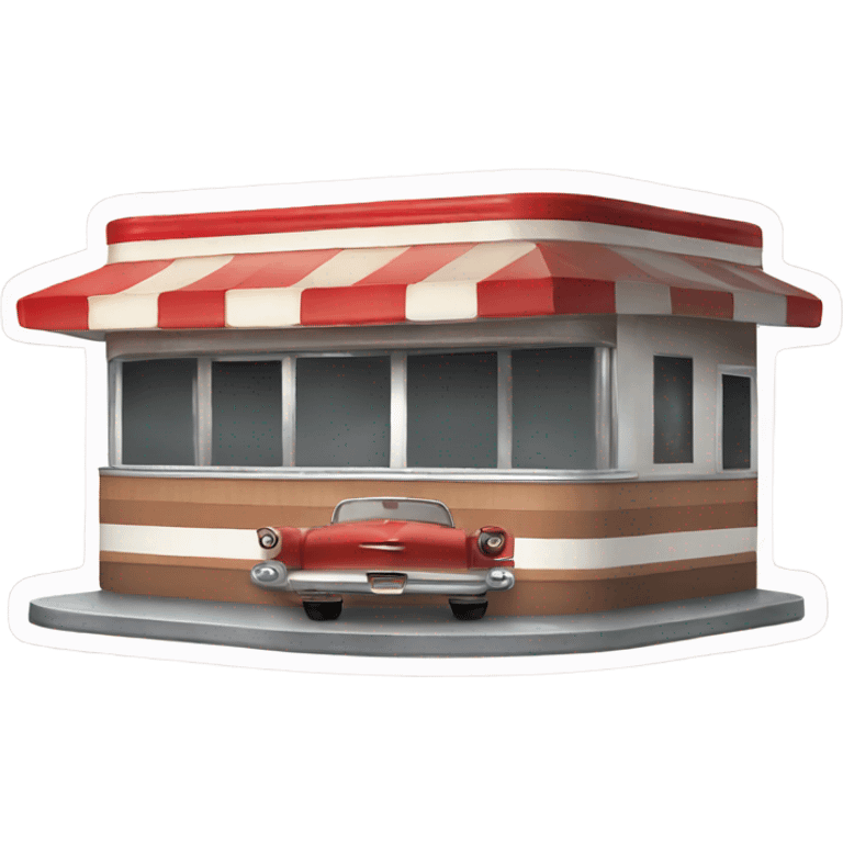 Vintage American diner  emoji