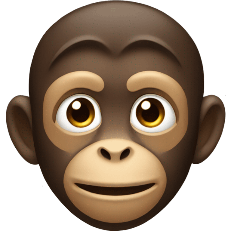 monkey with man face emoji