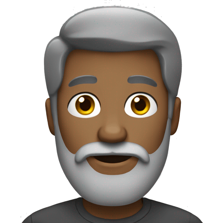 black and grey bearded man emoji