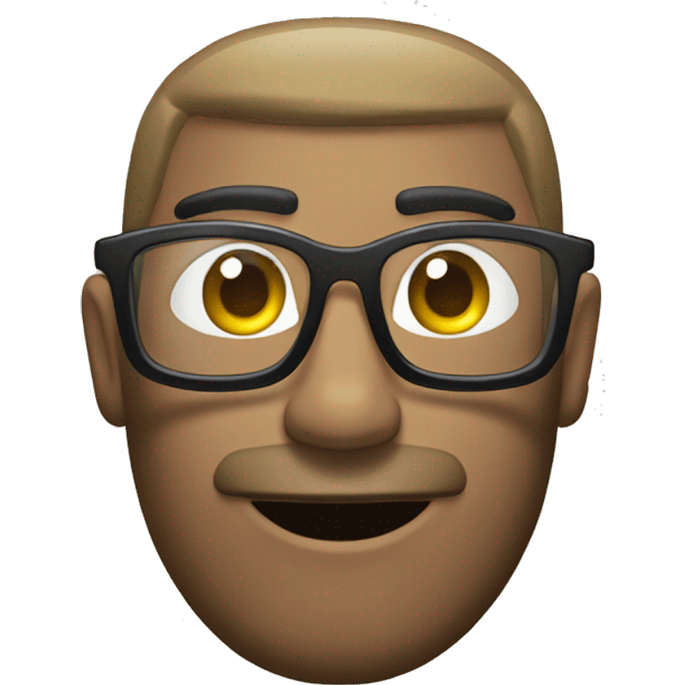 roedor con lentes emoji