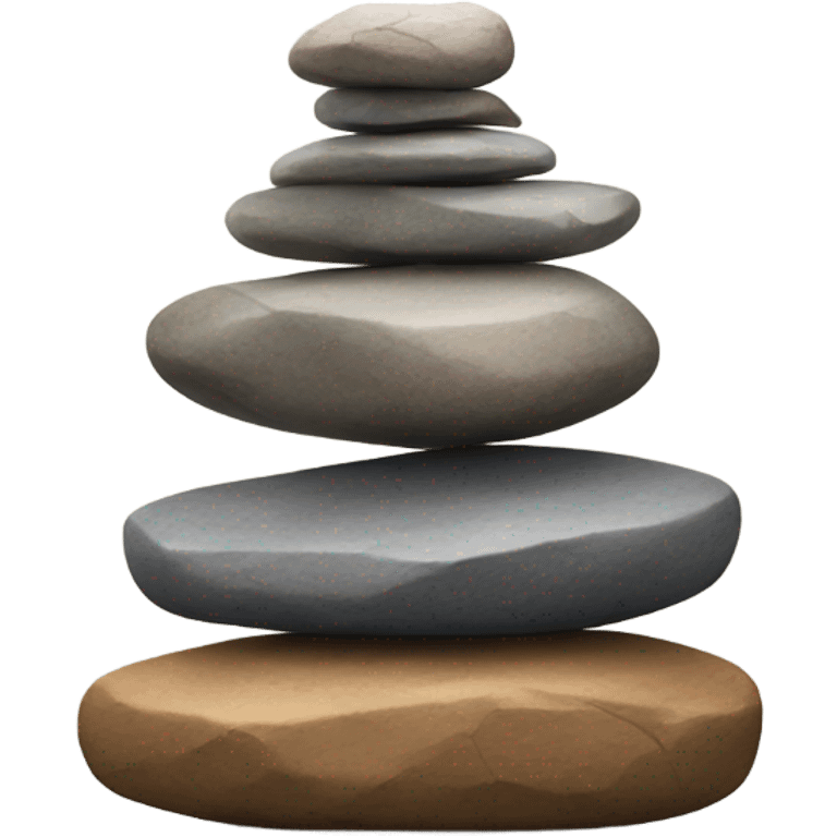 Rock stack emoji