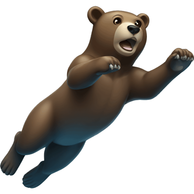 diving bear emoji