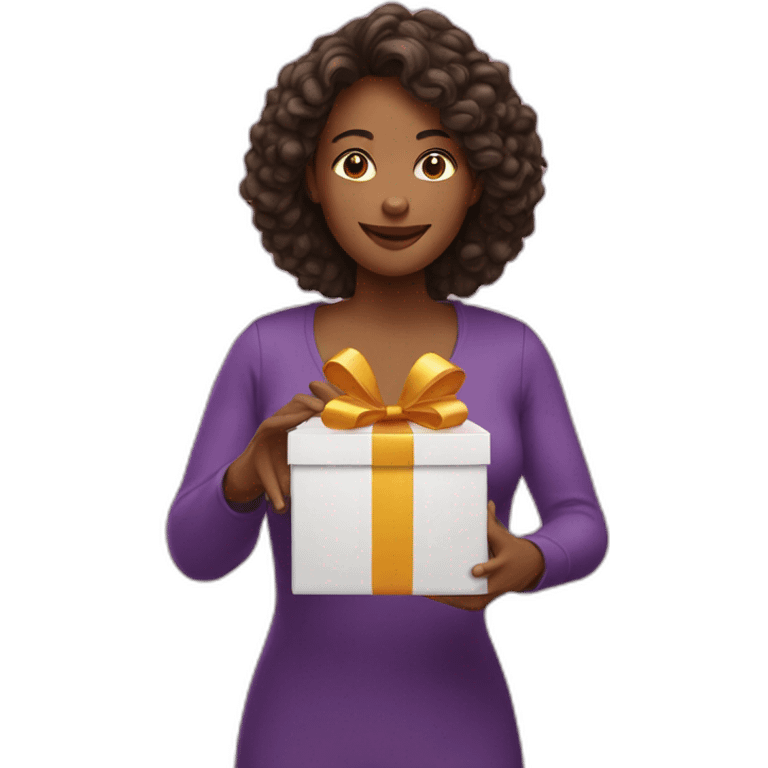 Woman opening a gift box emoji