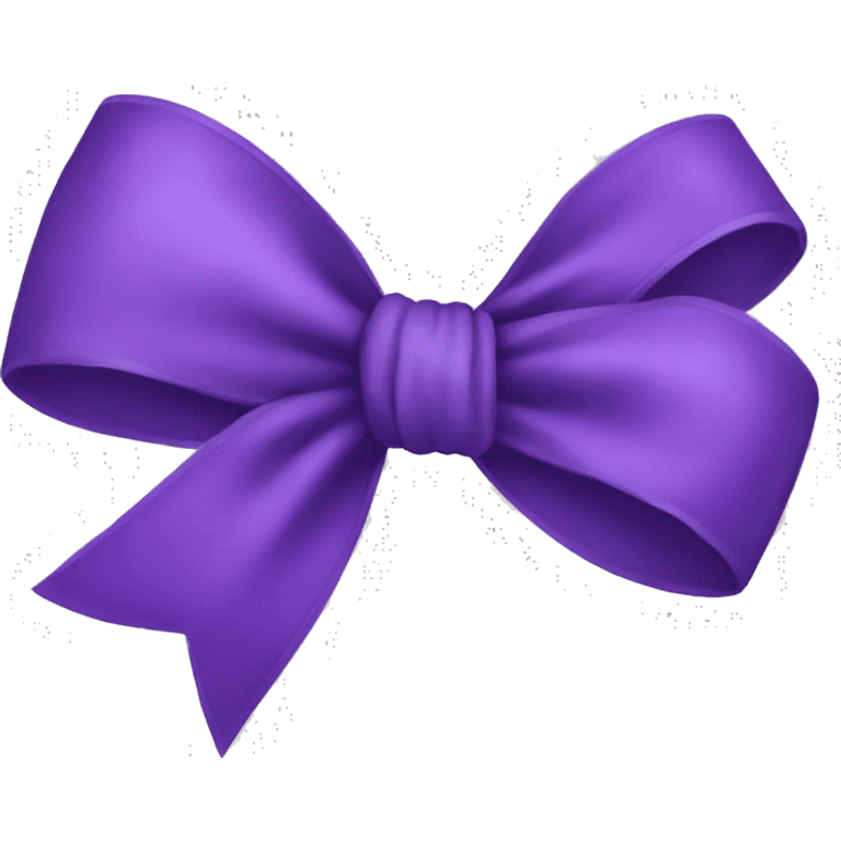 a purple bow emoji