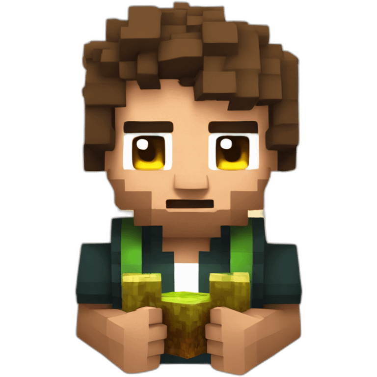 JeromeASF Minecraft character holding GG emoji