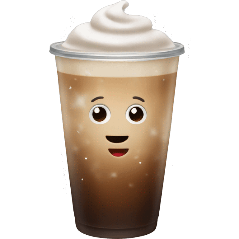 Christmas iced coffee  emoji