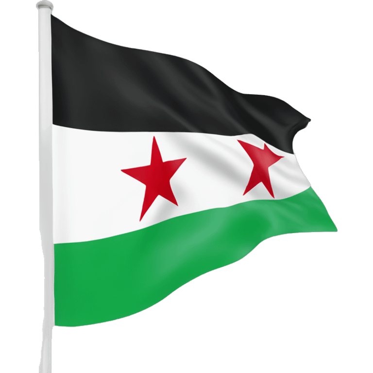 New Syria flag emoji