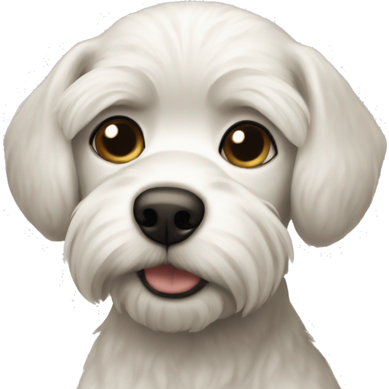 small white russian dog short hair emoji