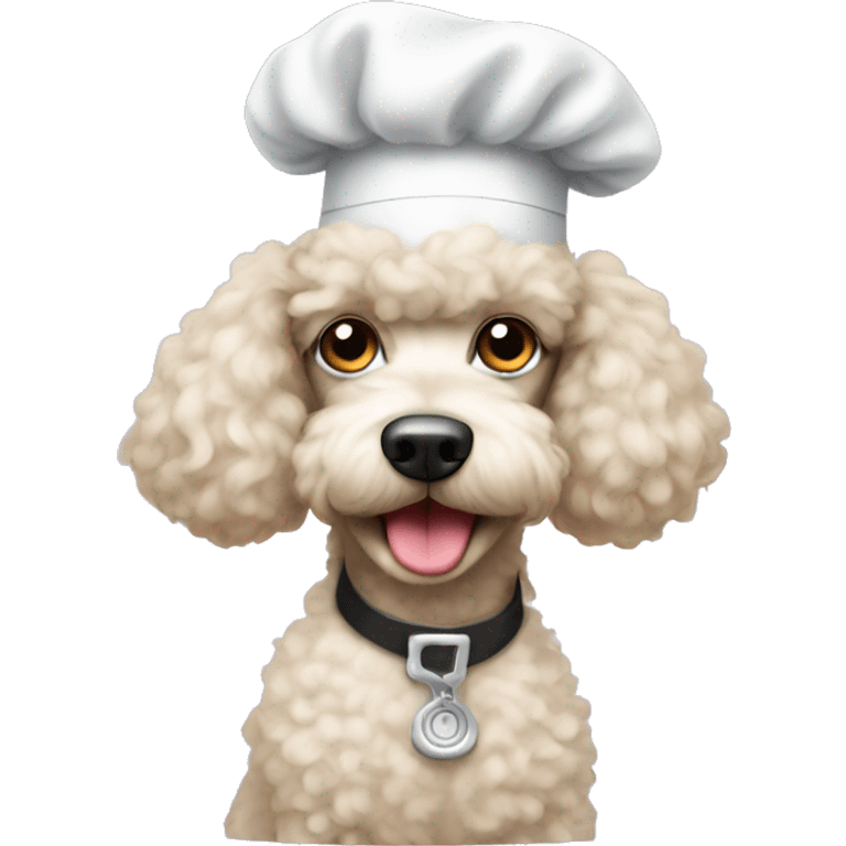 Poodle in a chef hat emoji