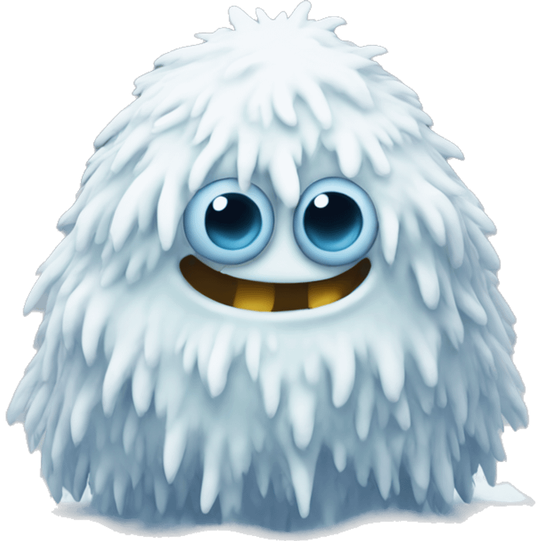 Bumble snow monster emoji