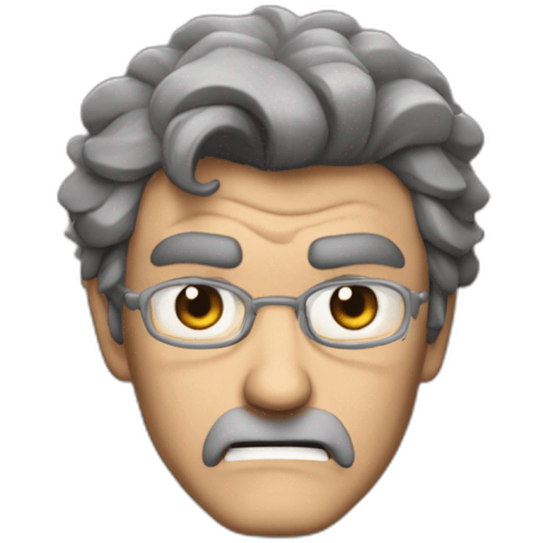 Jean Luc Melanchon angry emoji