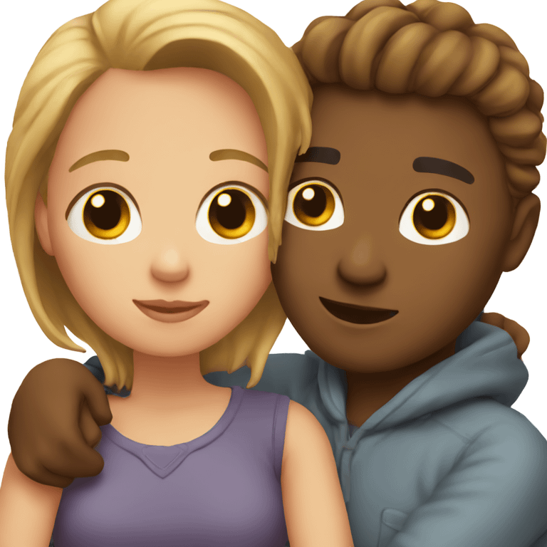 Cuddling couple  emoji