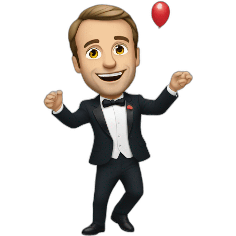 macron partying emoji