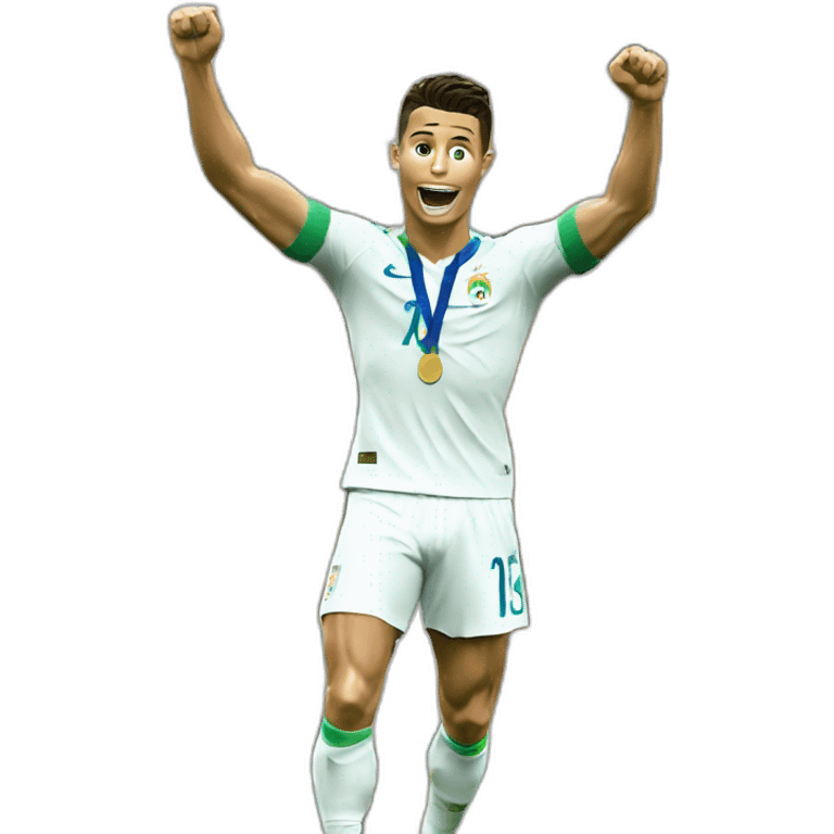 Cristiano Ronaldo winning world cup emoji