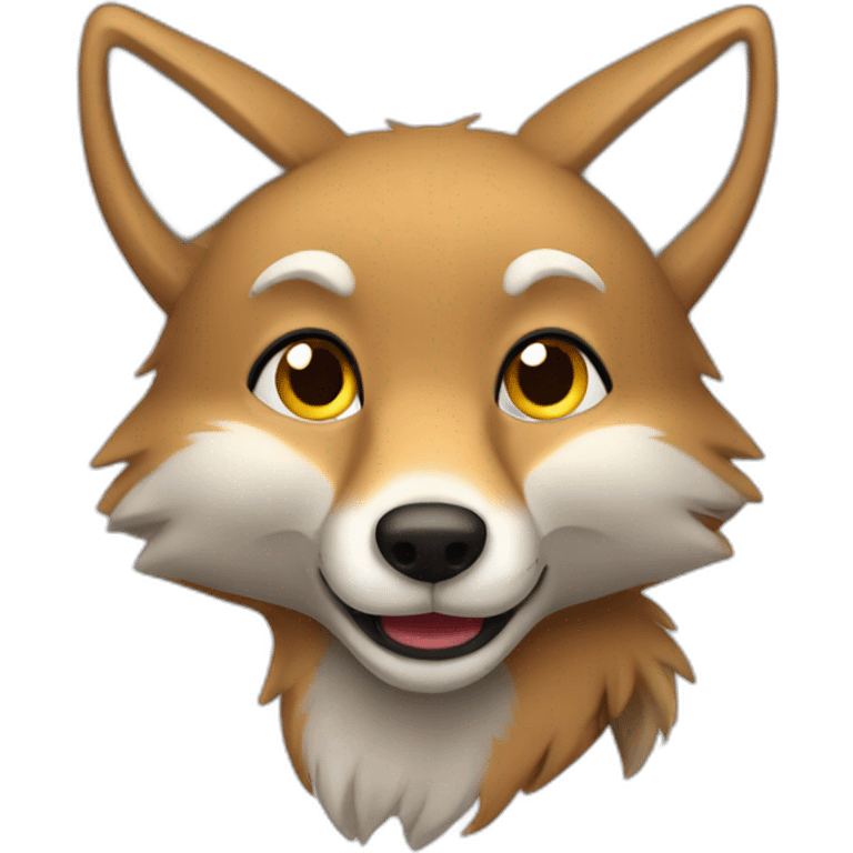 cute coyote emoji