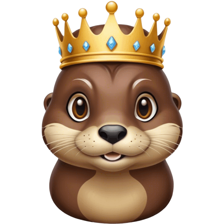 Queen otter emoji