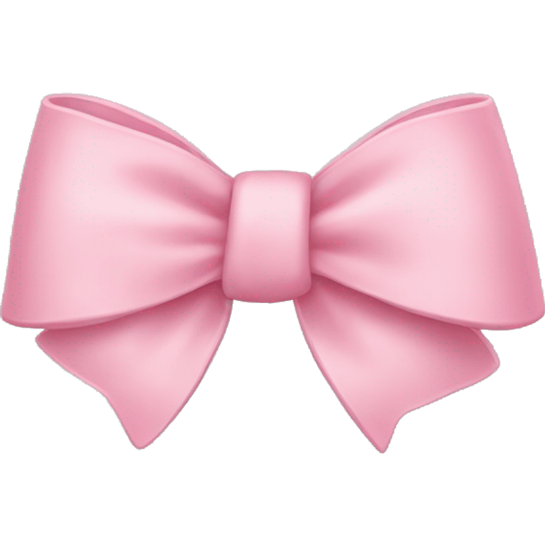 Light pink bow emoji emoji