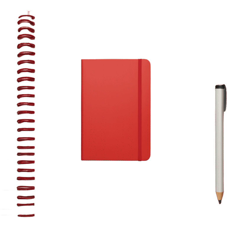 Red notebook emoji