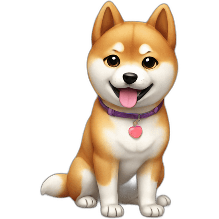 Cute little Shiba  emoji