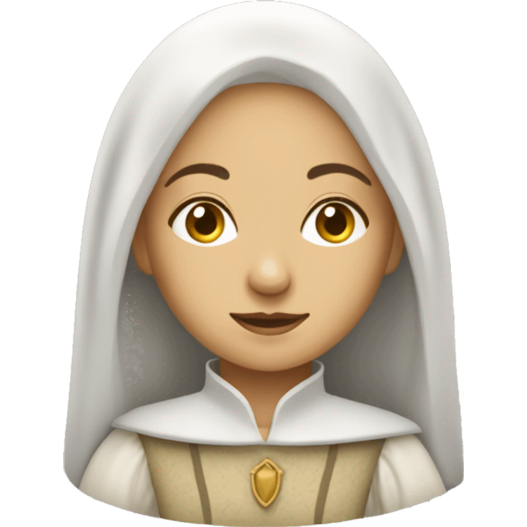 white medieval woman rich emoji