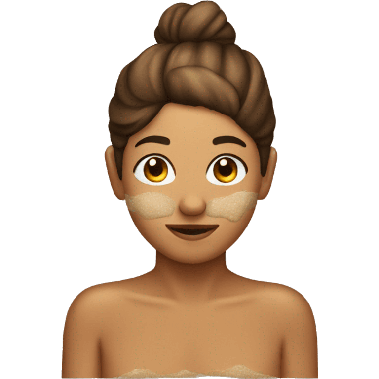 light brown body scrub pot emoji