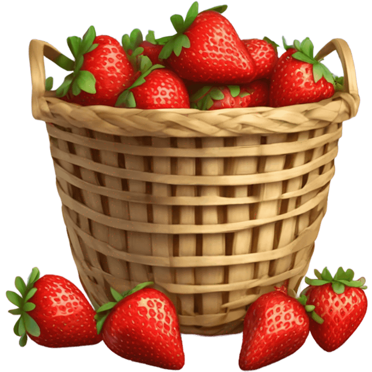 Strawberry basket emoji