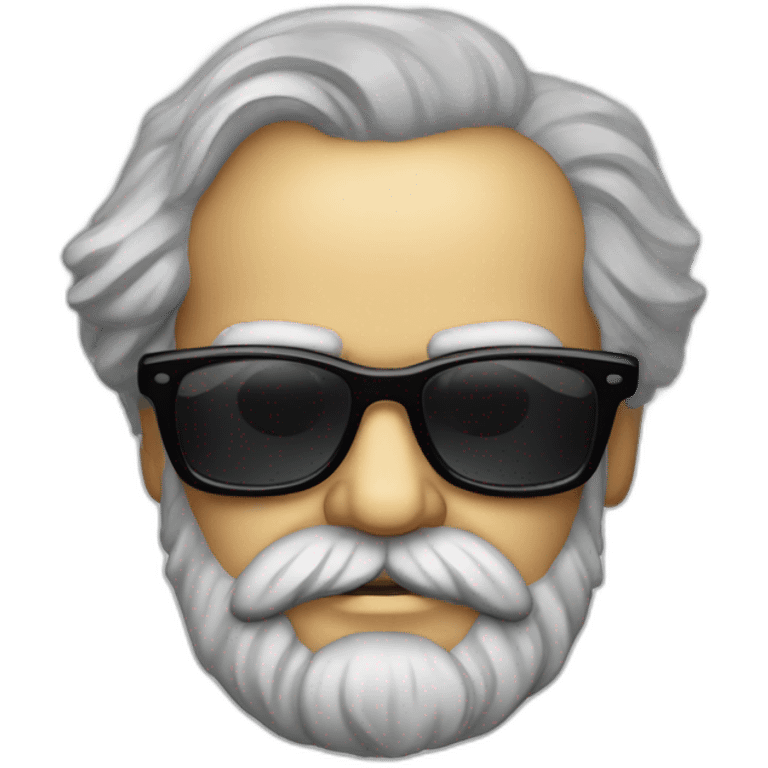 Karl marx in sunglasses emoji