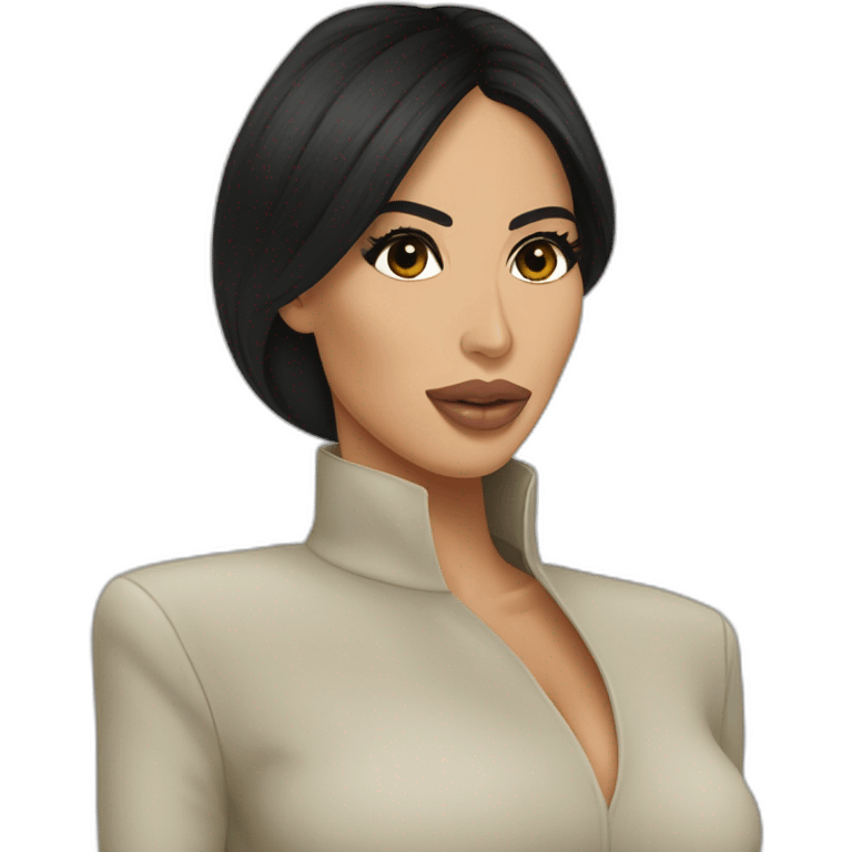 Kim Kardashian avec une grosse bite emoji