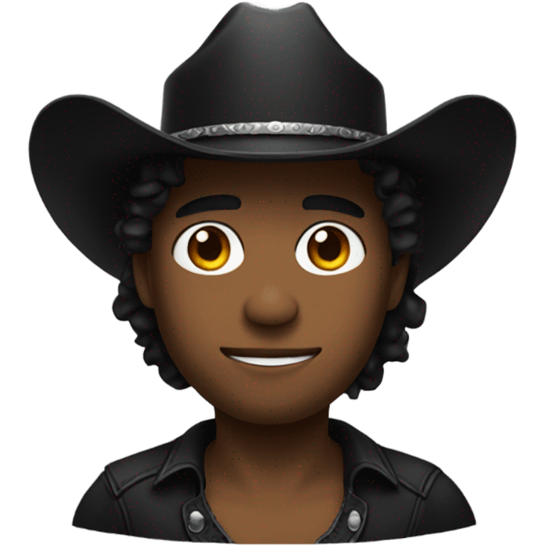 Me wearing black cowboy hat emoji