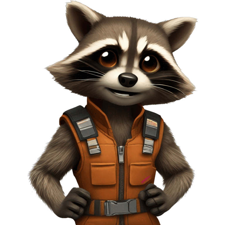 rocket raccoon  emoji