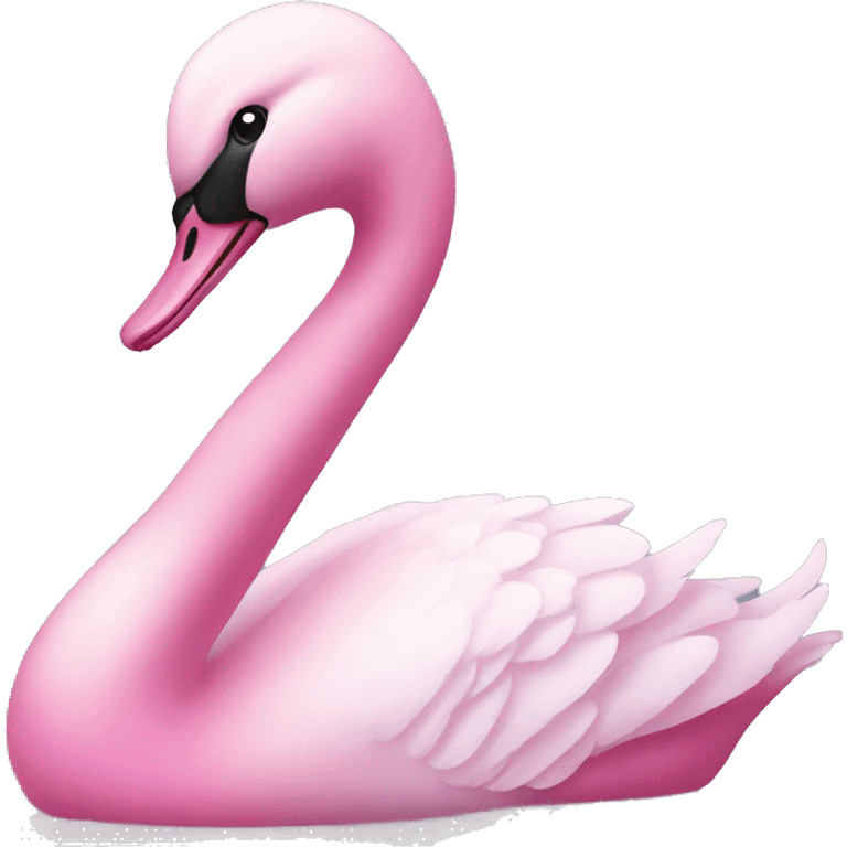 Pink swan emoji