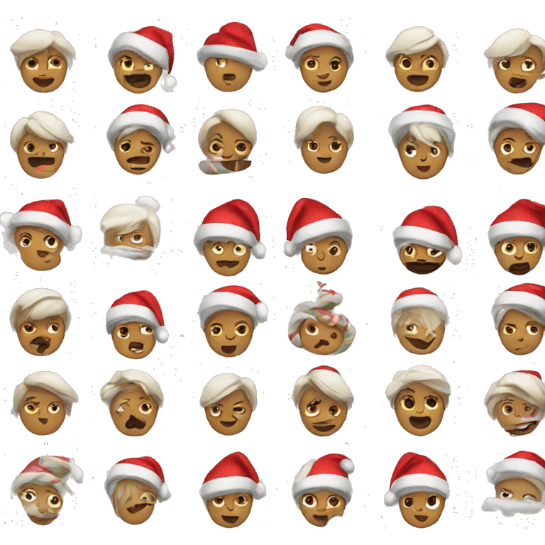 Christmas themed emojis emoji